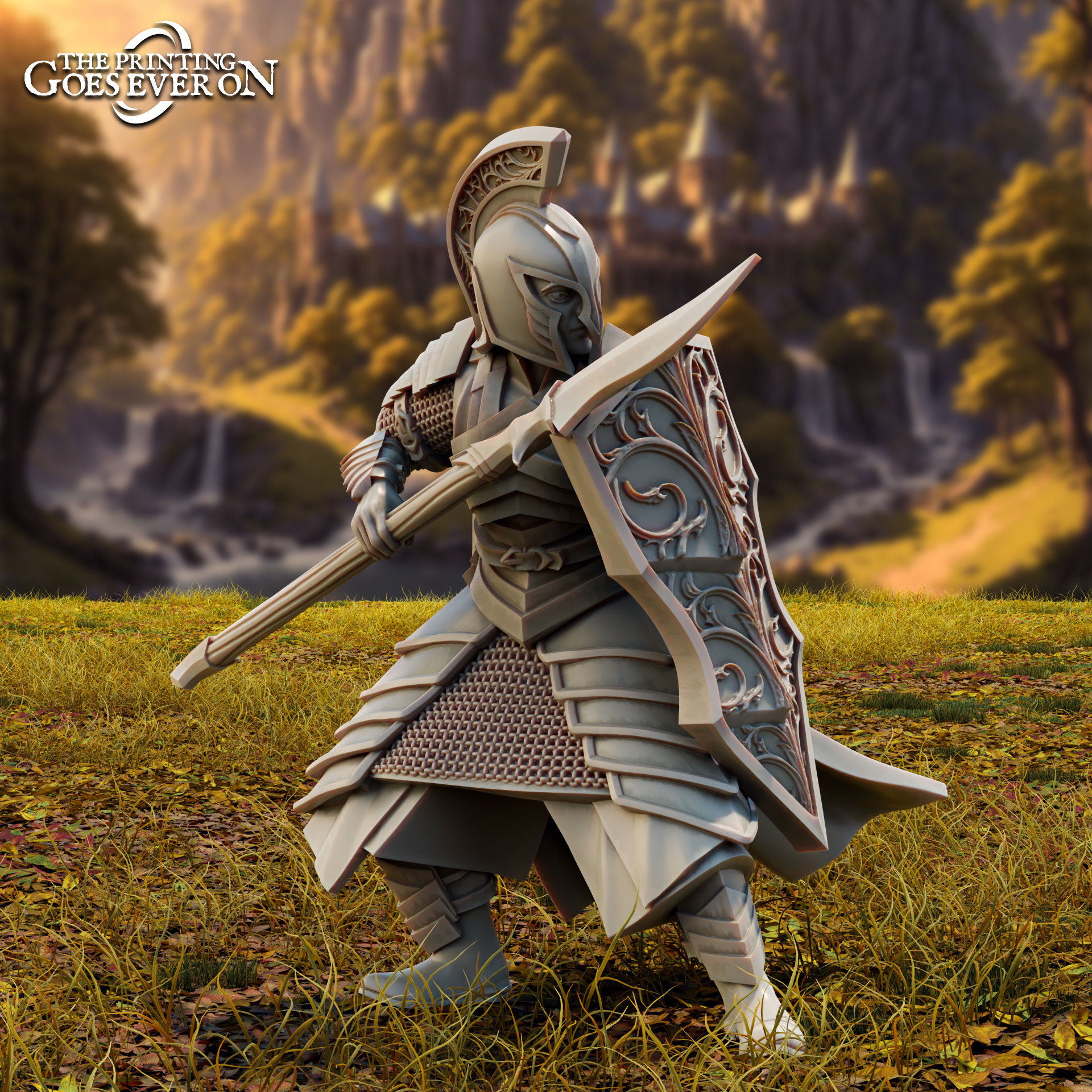 High Elf Spearman A - Presupported